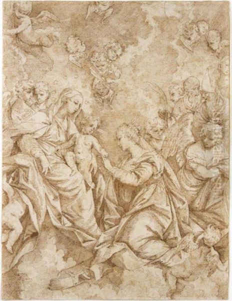 The Mystic Mariage Of St Catherine, After Donato Creti - view 1