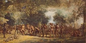 Cannibal Feast On The Island Of Tanna, New Hebrides Cannibal Feast On The Island Of Tanna, New Hebrides