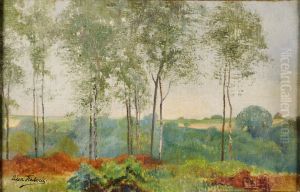 Les Bouleaux by Leon Henri Marie Frederic