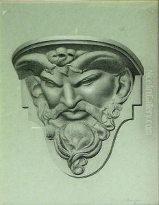 A Study Of A Satyr Wall Bracket