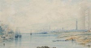 An Extensive View Of Great Yarmouth From The Water by Will. Philip Barnes Freeman