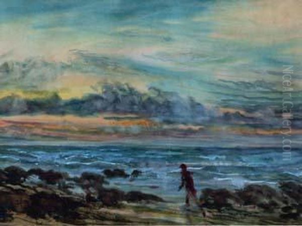 Coastal View With Figure - view 1