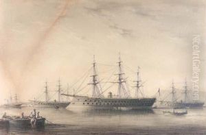 "la Division Cuirassee De La Mediterranee Amiral Didelot Toulon Aout 1870" "corse" "normandie" "magenta" "gloire". by Antoine Alex. Aug. Fremy