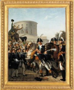 The Entry Into Paris Of The Comte D'artois by Jacques Noel M. Fremy