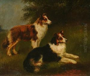 Two Seated German Shepherd' by Frederick, Fred French