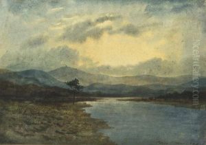 West Of Ireland River Landscape by William Percy French
