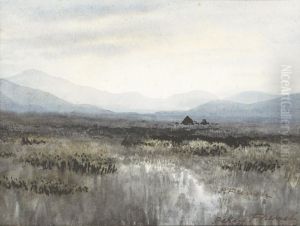 Peat Stacks On The Bog by William Percy French
