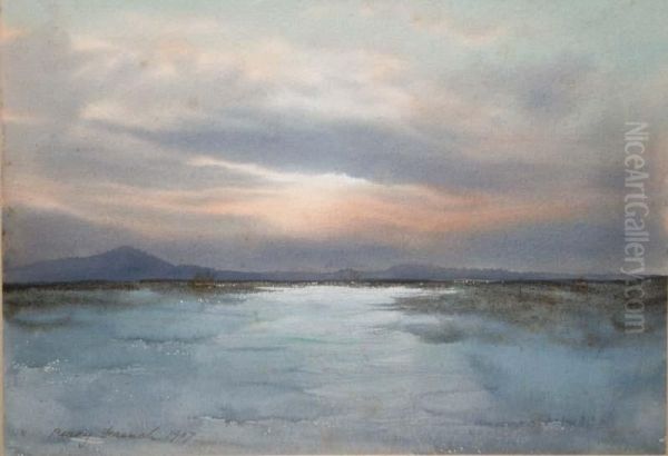 Evening Light Across The Bog by William Percy French
