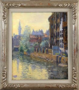 Coin De La Rue De Bruges, A Gand by Lucien Frennet