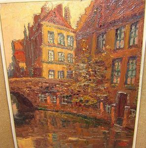 "le Pont Flamand". by Lucien Frennet