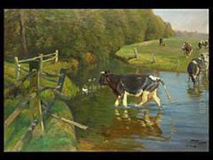 Am Reschenbach by Oskar Frenzel