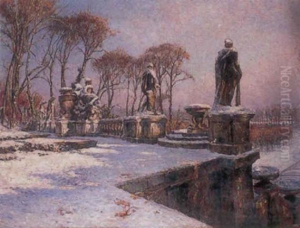Parc De St. Cloud In The Snow - view 1