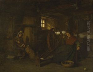 The Spinners by Edouard Frere