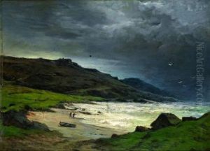 Vue Du Cotentin. by Armand Auguste Freret