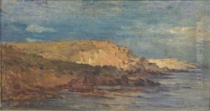 Bord De Mer Dans La Hague by Armand Auguste Freret