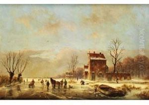 Niederlandische Winterlandschaft by Jacobus Freudenberg