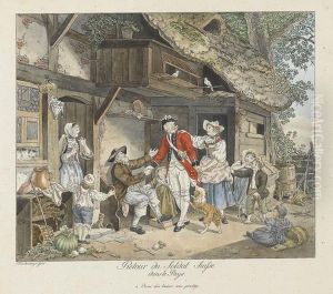 Retour Du Soldat Suisse Dans Le Pays by Sigismond Freudenberger