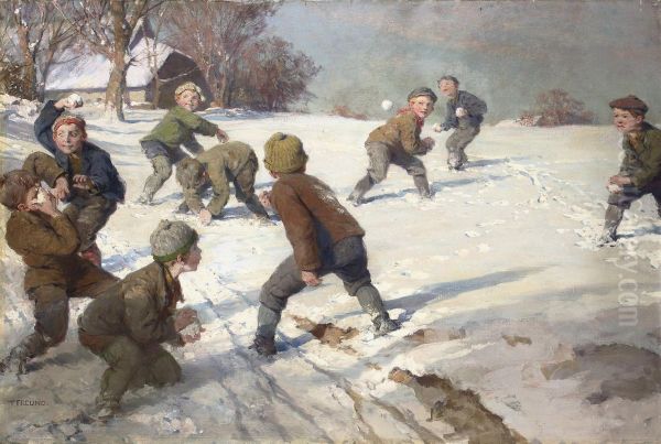 The Snowball Fight - view 1
