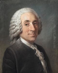 Portrait De Jean-baptiste-francois Durey De Bourneville-mesnieres [ ; Portrait Of Jean-baptiste-francois Durey De Bourneville-mesnieres ; Signed And Dated Lower Right ; Pastel On Paper]