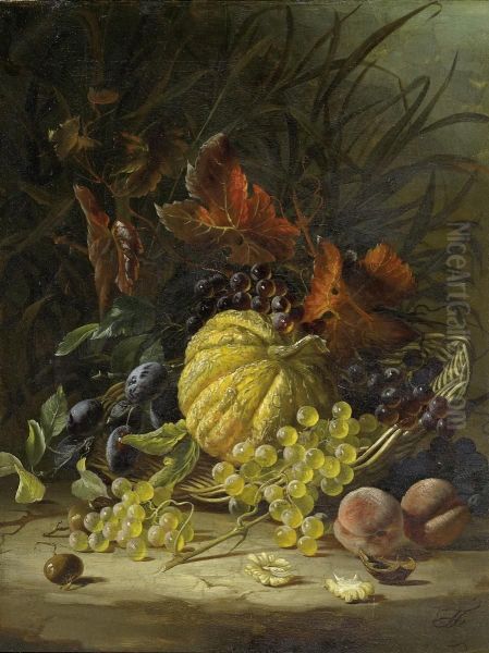 Still Life With A Pumpkin And Fruit - view 1