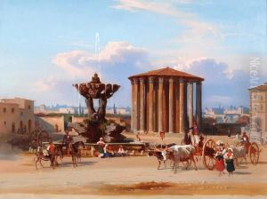 Il Cosiddetto Tempio Di Vesta Con La Fontana Del Bizzaccheri