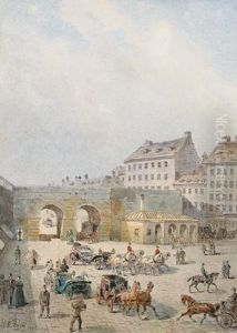 The Former Karnthertor by Johann Wilhelm Frey