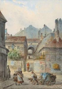 Hoher Steg (ratzenstadl Magdalenenstrase) by Johann Wilhelm Frey
