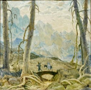 "auf Derflucht" by Max Adolf Peter Frey