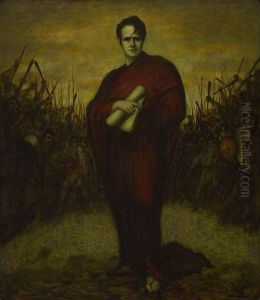 Bildnis Des Schweizer Nationalhelden Arnold Von Winkelried by Adolf Frey-Moock