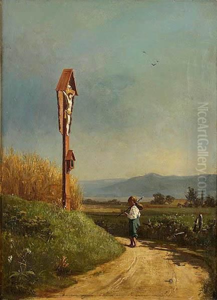 Boy On A Country Road - view 1