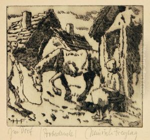 Im Dorf by Heinrich Freytag