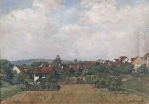 Blick Auf Stein Bei Konigsbach by Heinrich Freytag