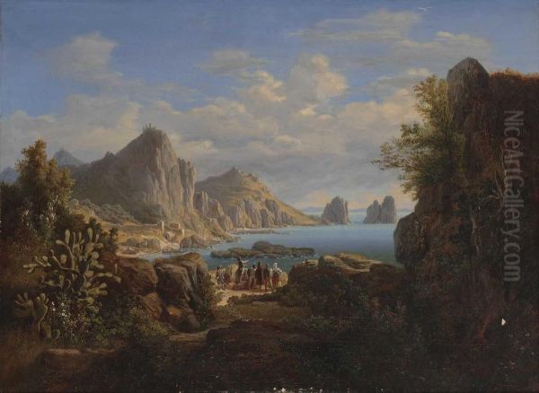 "partie Von Der Insel Capri Bei Neapel. Die Kleine Marine" - view 1