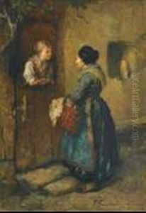 (19th Century), European
Gossips by Franz Friedbichler