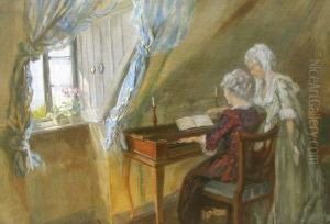 Zwei Musizierende Frauen by Walter Friederici