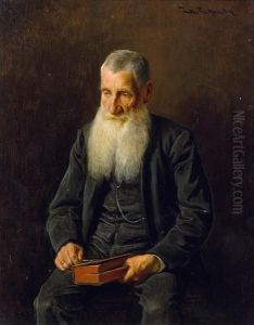 Selbstportrat Des Kunstlers by Friedrich V. Malheim Friedlaender