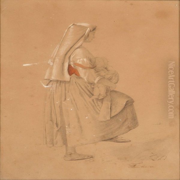 An Italian Womanwith Her Child - view 1