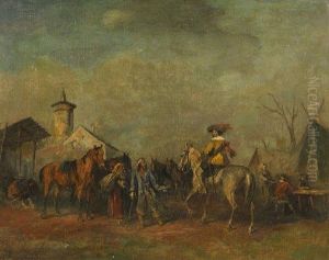 Bettlerszene Aus Dem 30-jahrigen Krieg by Alfred Friedlander
