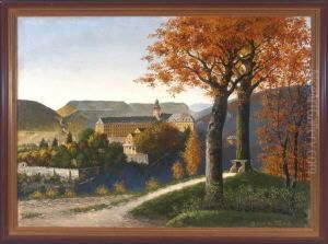 Blick Von Einer Anhohe Auf Die Heidecksburg Im Herbst Blick Von Einer Anhohe Auf Die Heidecksburg Im Herbst