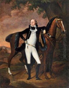 Portrait D'alphonse Arnoux Tenant Son Cheval