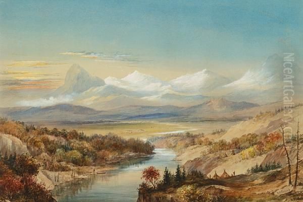 Distant View Of The Rocky Mountains - view 1