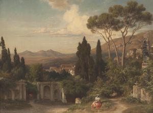 Italienische Landschaft by Bernhard Fries