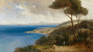 Kustenlandschaft Bei Neapel by Bernhard Fries