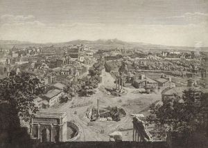 Blick Vom Forum Romanum Nach Sudwesten. by Ernst Fries