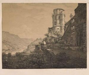 Sechs Ansichten Des Heidelberger Schlosses