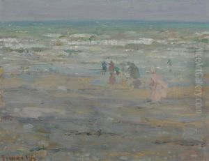 Beach In Corsica by Frederick Carl Frieseke
