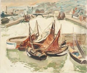 Barques A Honfleur by Emile-Othon Friesz