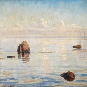 Coastal Scape With Rocks In The Water by Achton Friis