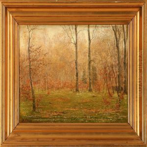 Spring Forest Scene by Hans Gabriel Friis