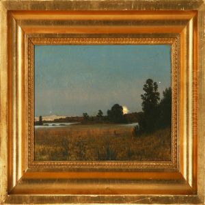 Maaneskinslandskab by Hans Gabriel Friis